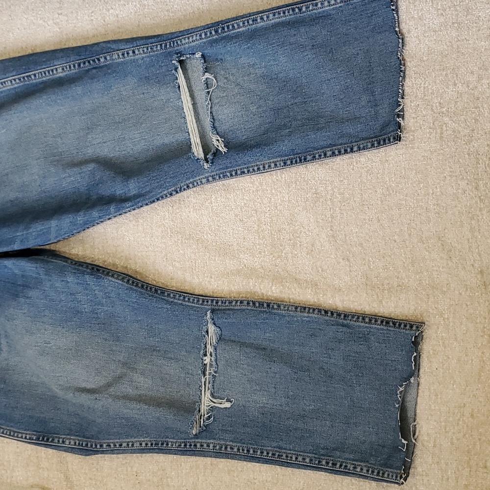 Grlfrnd Naomi women's highrise cut off crop distressed jeans size 31 - Picture 12 of 16